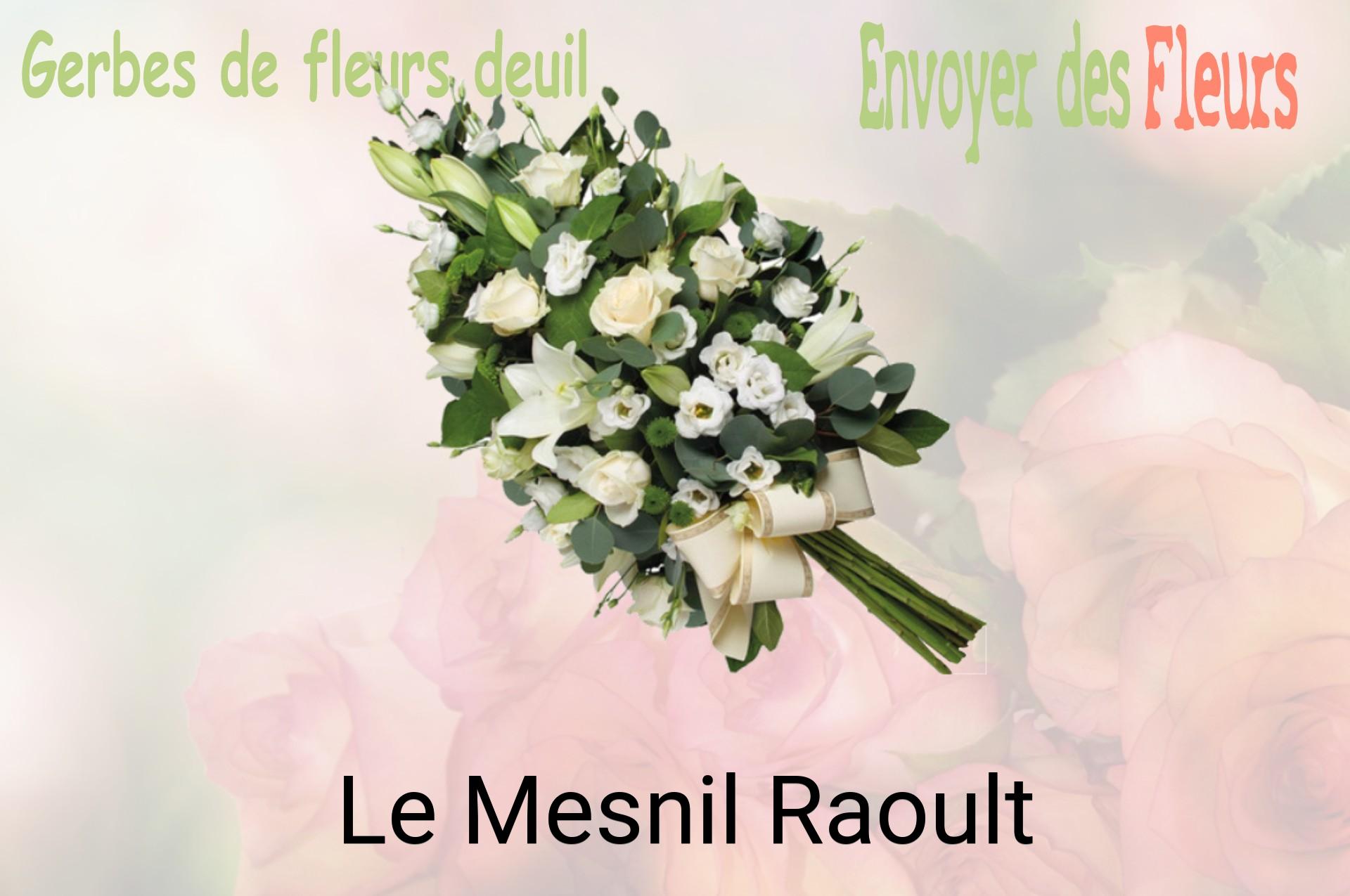 Gerbe de fleurs de deuil livrée à Le Mesnil-Raoult